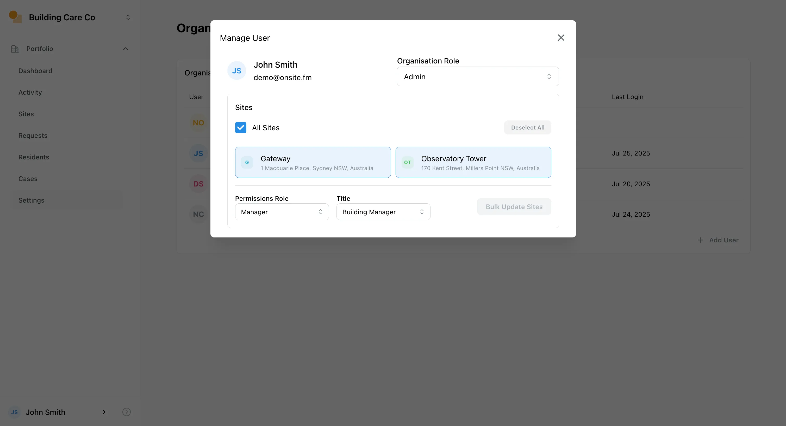 Bulk Account Management