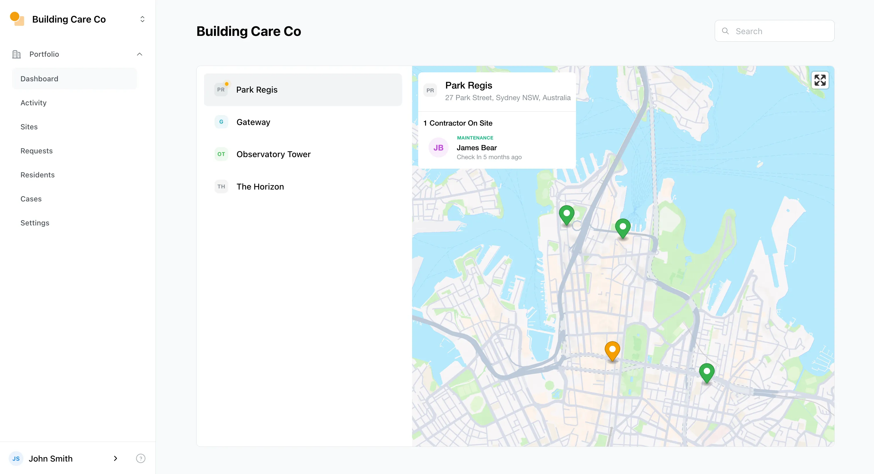 Portfolio Map
