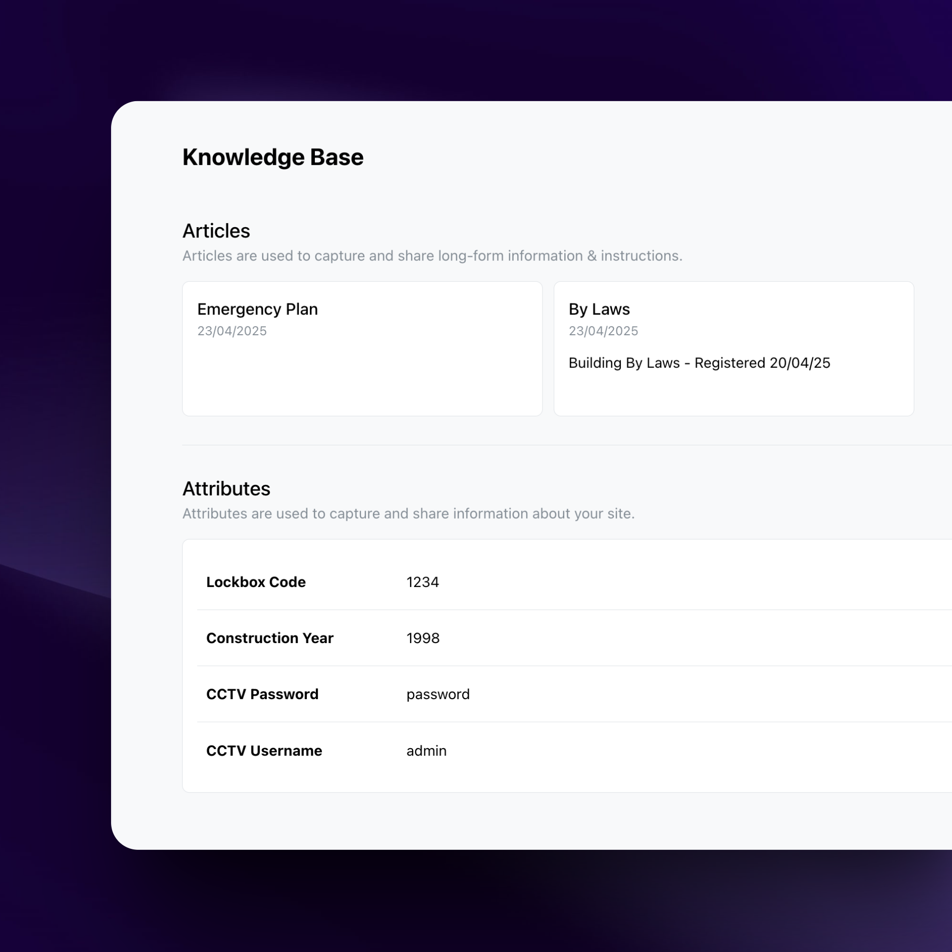 Knowledge Base